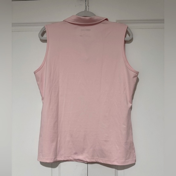 Women's Pink Sleeveless Golf Polo Shirt Size L NWOT - Picture 2 of 4